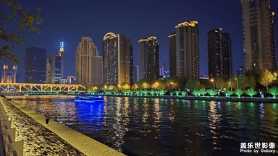 【三星手机的夜景】一组海河两岸的夜景