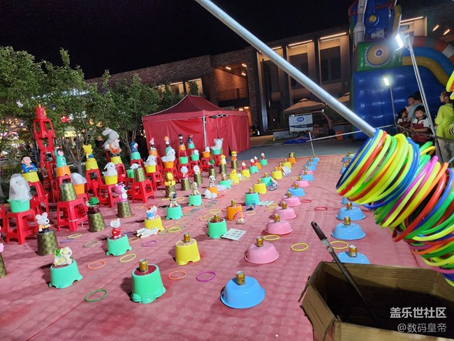 【色彩与光影的邂逅】夜色下的游乐园