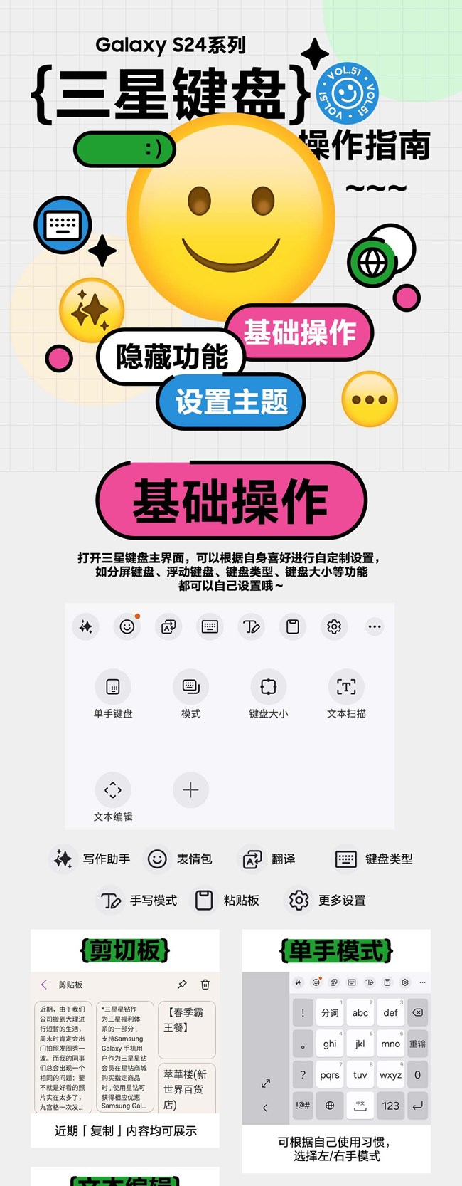 技巧集市Vol.51 | Galaxy S24系列「三星键盘」隐藏玩法