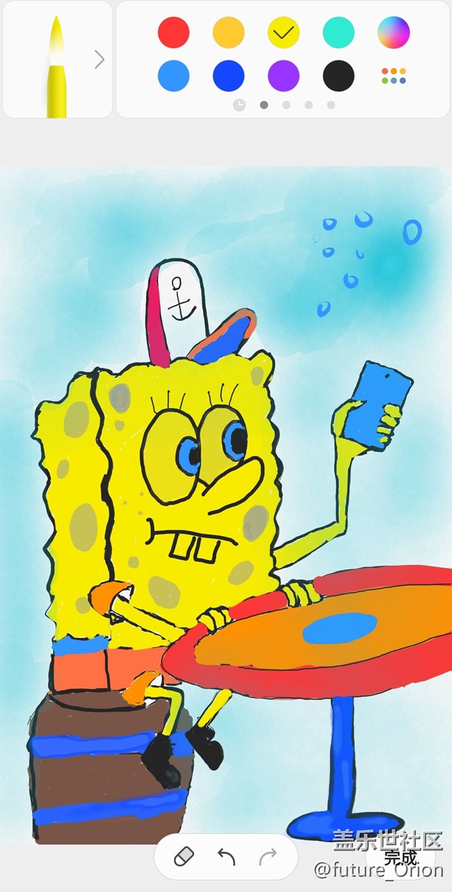 【三星S Pen绘画作品】海绵宝宝