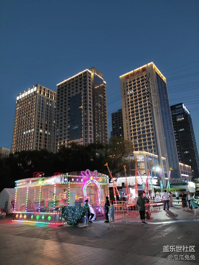 回顾贴浑河夜景