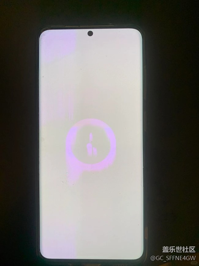 三星s20突然白屏+绿线