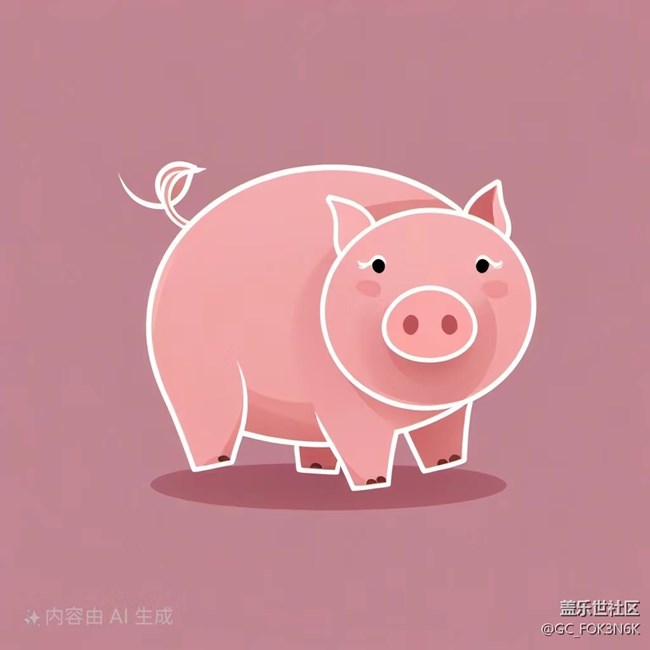 【AI绘图大赛】小猪