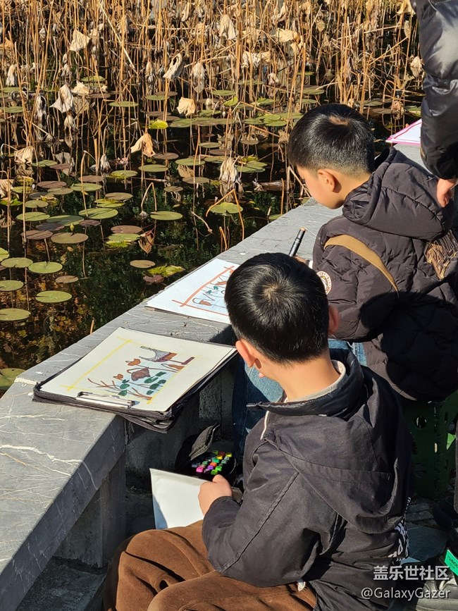 【岁末记忆】湖边写生