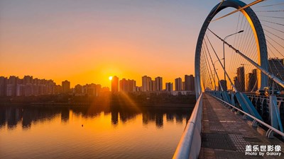 【冬日即景】江边日暮