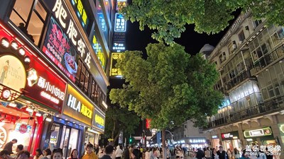 【春之夜】热闹的步行街
