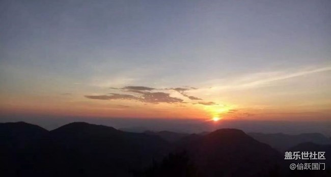 【夏日清凉】日出
