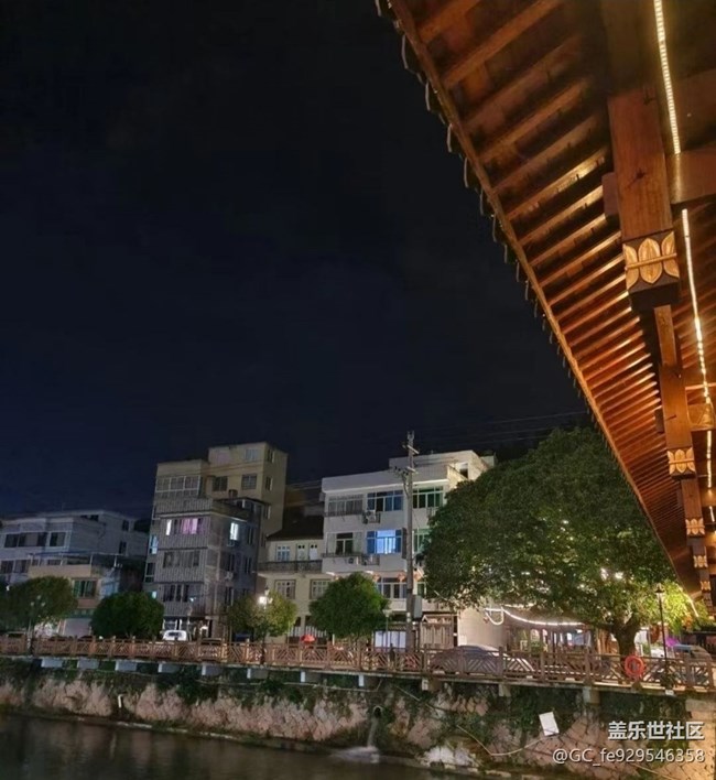 【鹏城夜景】家乡廊桥