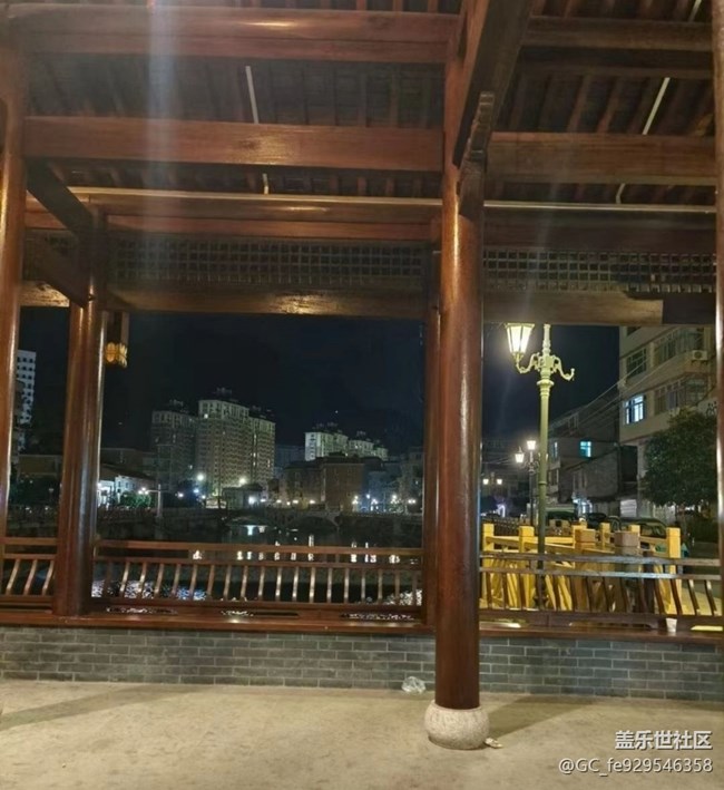 【鹏城夜景】家乡廊桥