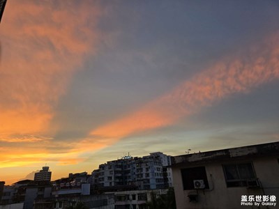 看到了不一样的黄昏。。