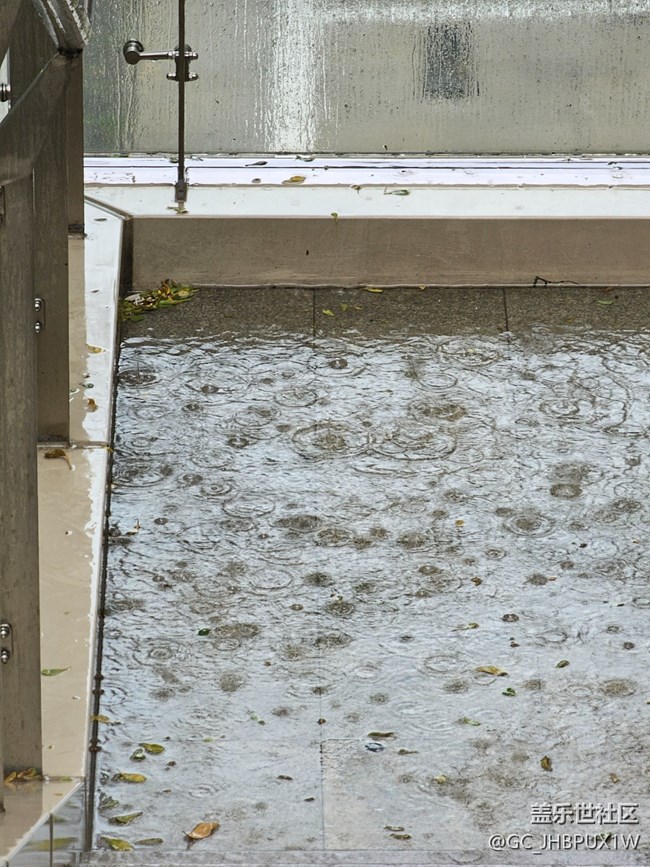 【漫步雨中】大雨模糊