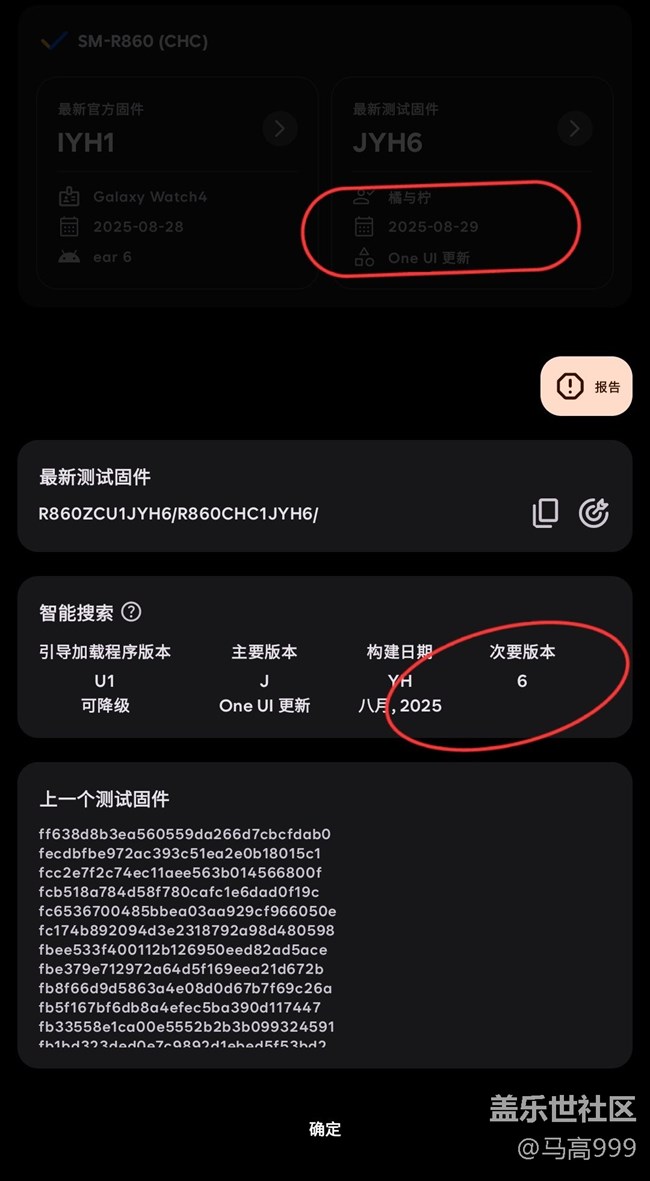 Watch4最新测试版固件来到八月底6个版本！