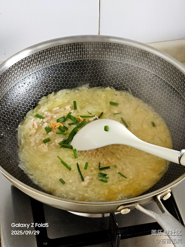 【家乡美食代表】蟹黄夜开花羹