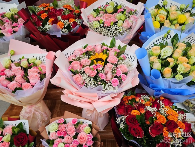 【东北的那一抹红】花店红花