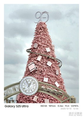Galaxy S25 Ultra 粉色圣诞