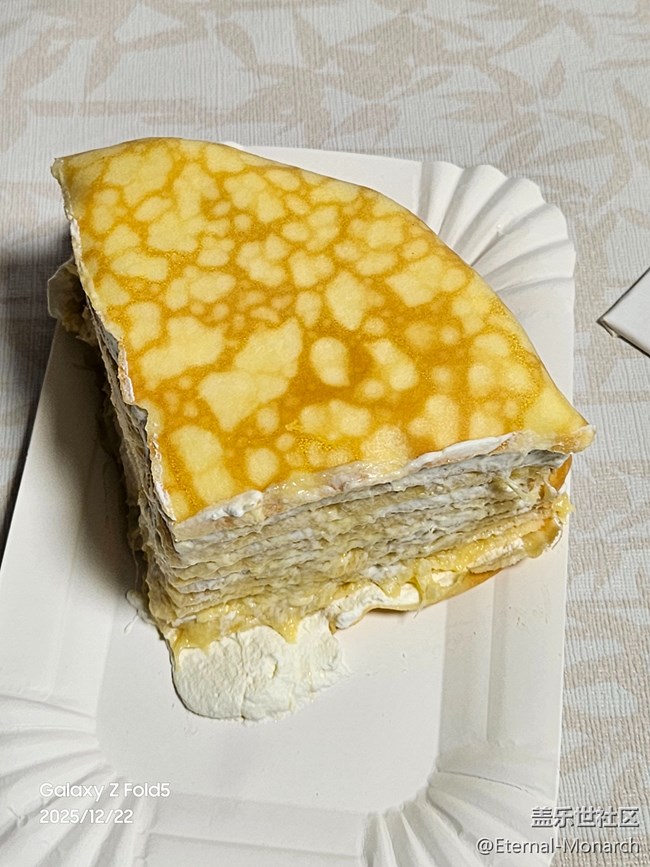 【岁末食欢愉】榴莲千层