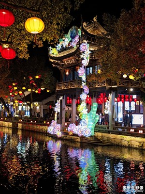 无锡惠山古镇夜景