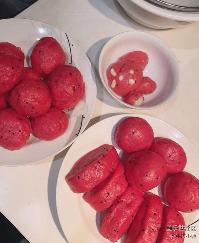 【一口春味】火龙果馒头