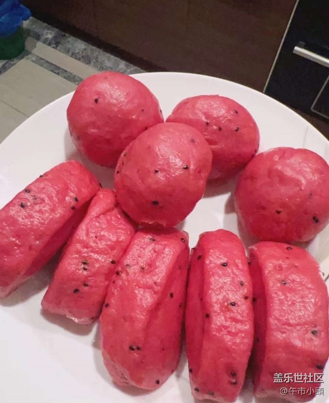 【一口春味】火龙果馒头