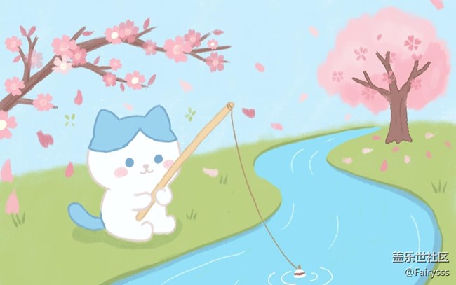 【SPen绘画】小猫钓鱼