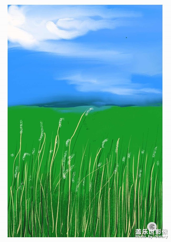 .三星笔记绘画原野