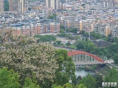 山顶瞰城，远山藏着童年动漫里的温柔